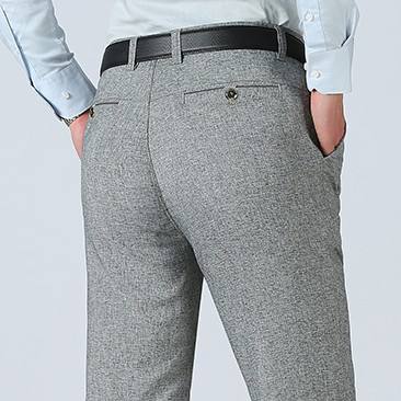 HMP-019 2024 Low Price Wholesale Men's Thin Loose Straight Casual Trousers Men's Trousers Suit Casual Trousers