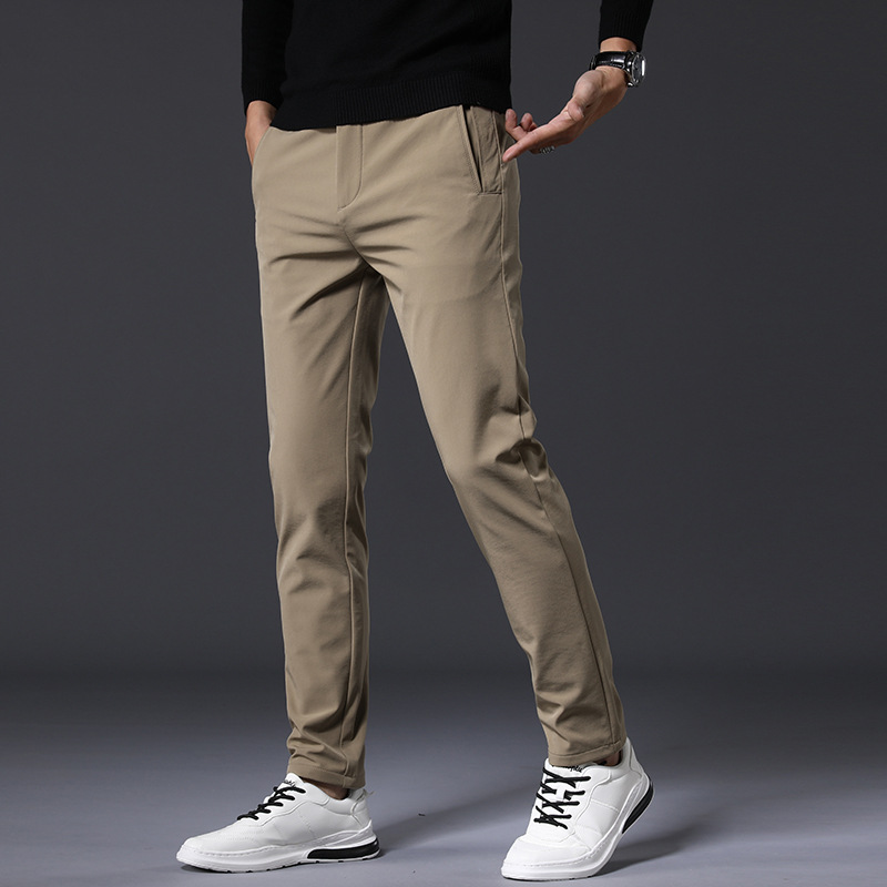 Men's fashion plus velvet thick loose straight-leg casual pants