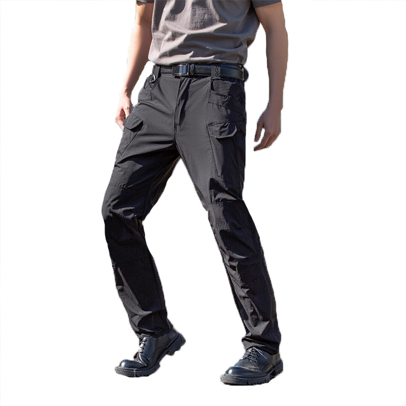 Tactical cargo pants camouflage overalls multi-bag outdoor hiking pants scratch resistant training pants for man