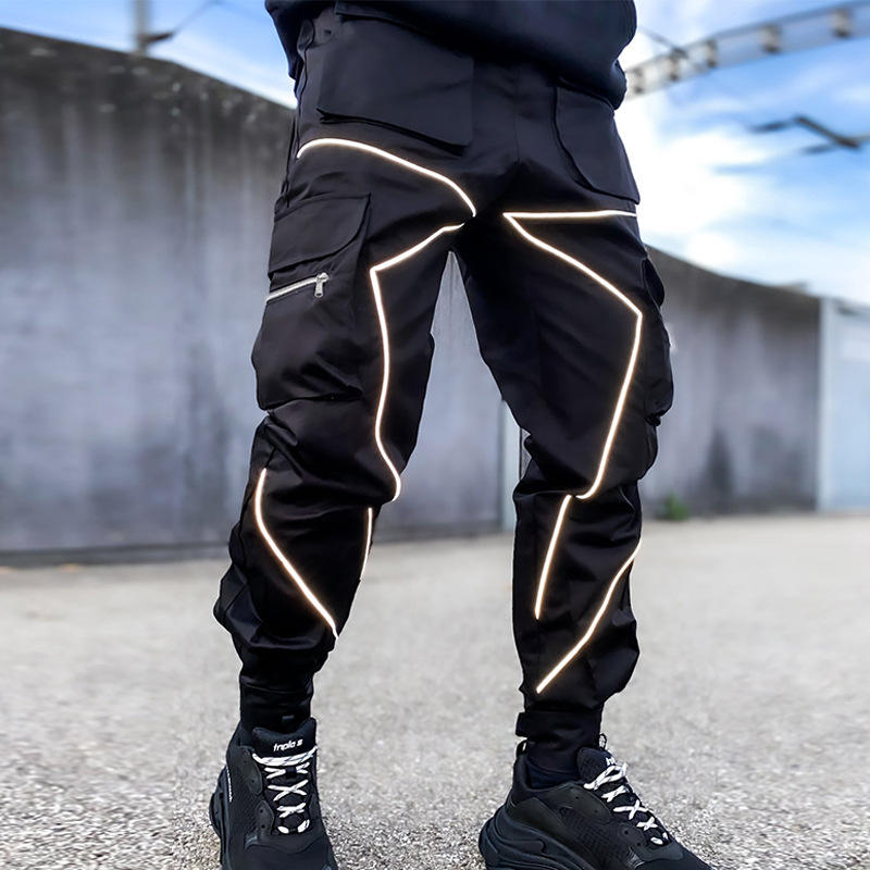 2024 spring men's casual pants Korean version of the brand large size men's sports pants