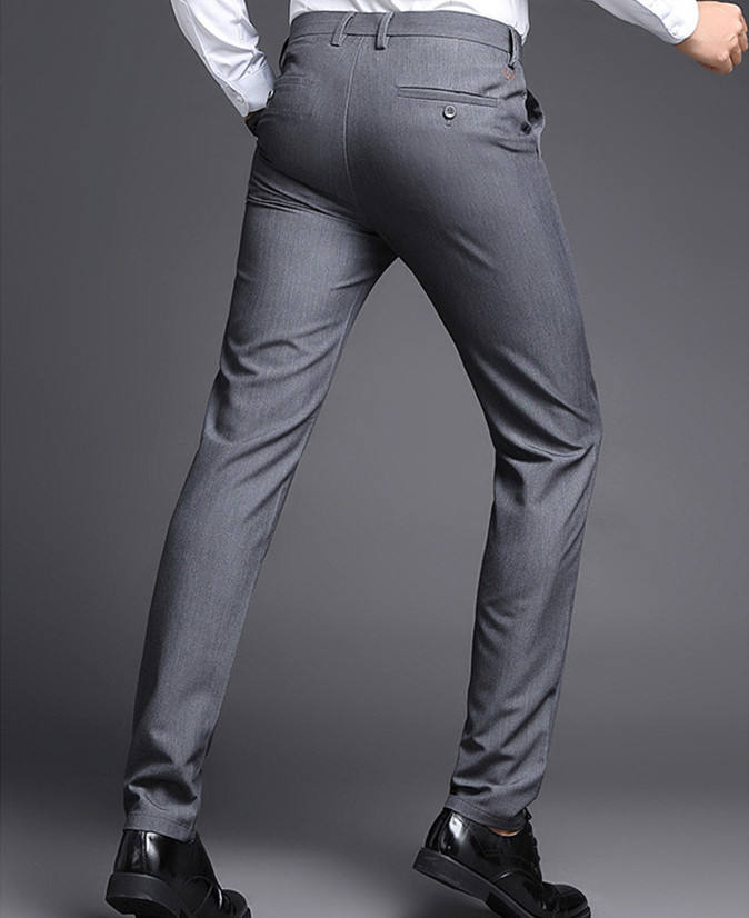 New Fashion Best Price Elastic Customized Design Formal Style Wholesale OEM Bulk Men's Pants Trousers