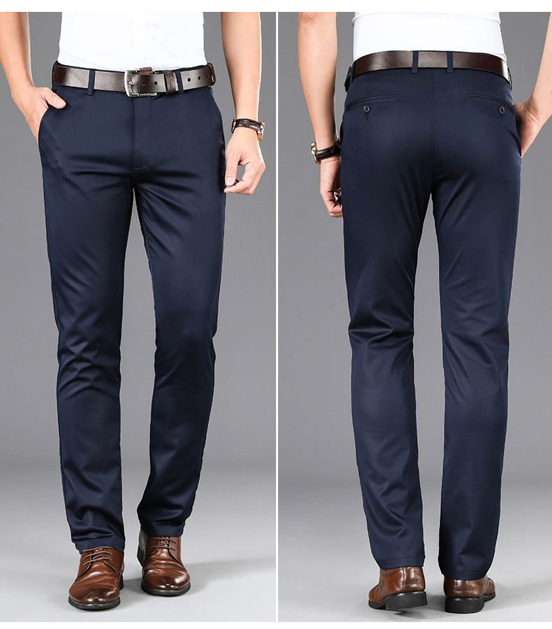 Men's straight loose slacks casual business suits men's trousers