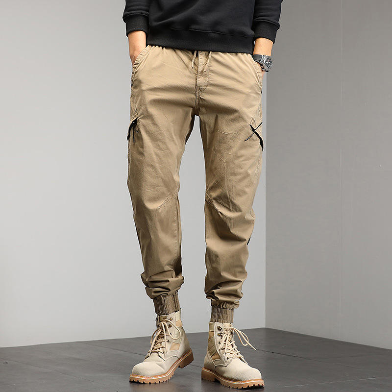 Men's loose casual trousers spring and autumn new men's cargo pants