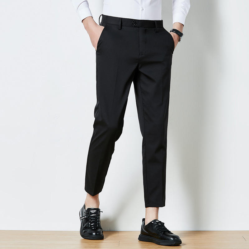 Casual trousers men's ninth trousers stretch trousers