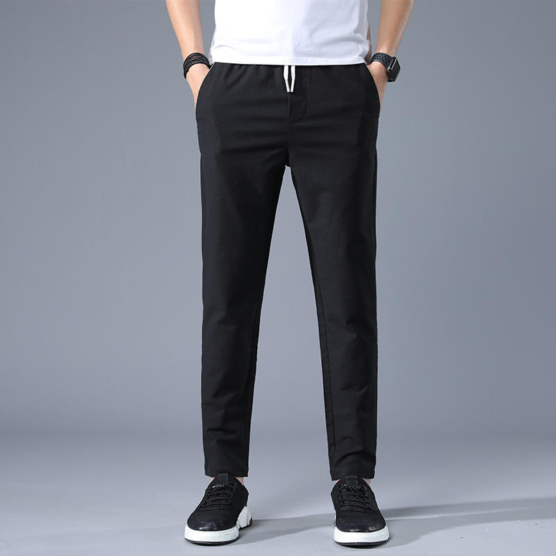 Summer casual pants men's straight stretch thin long pants breathable men's trousers No reviews yet 1 order