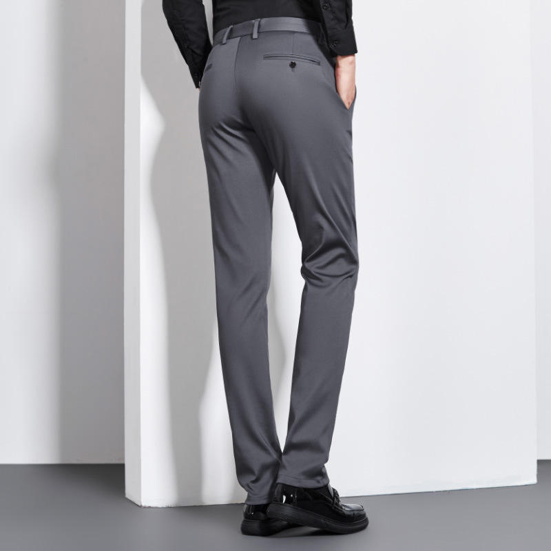 Men's casual pants men's trousers non-iron slim stretch trousers