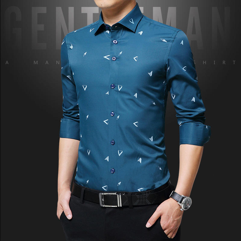 Custom Formal Dress casual Long Sleeve cotton Polyester Business breathable Men Shirt