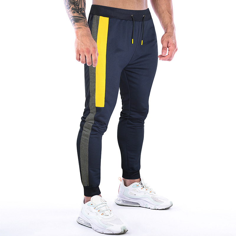 Men Casual high quality wholesale Joggers Pants Solid Thin Cargo stripe New Mens Trousers